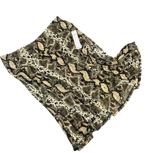 ICi Snake Print Stretchy Skirt - Picture 2 of 3